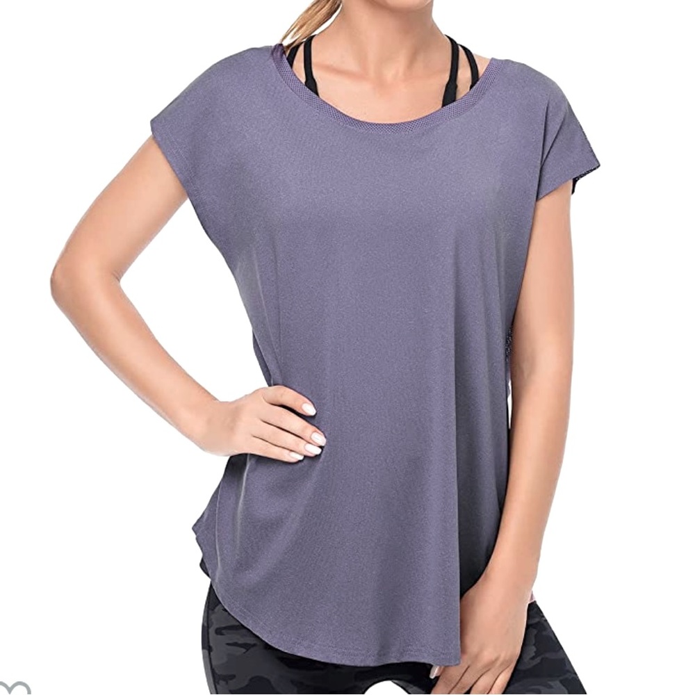Grey Workout Top Size Large NWT